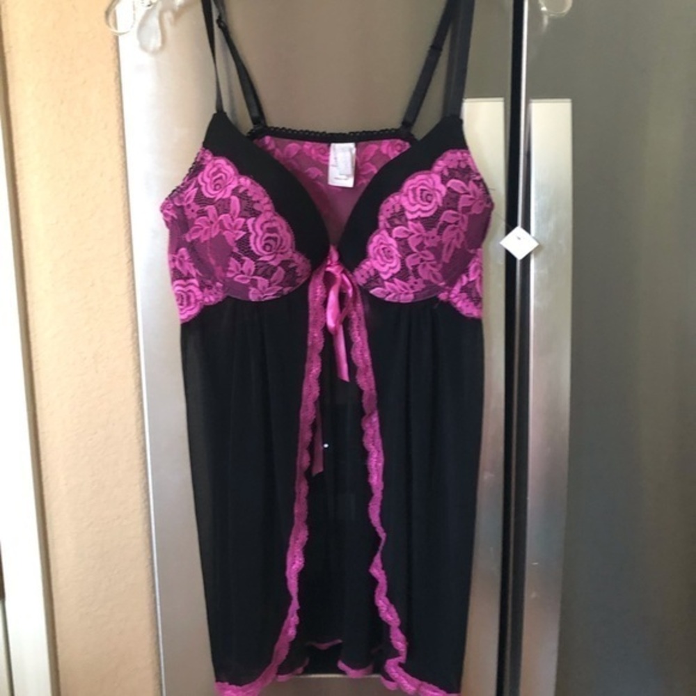 Womens Jessica Simpson Fashion Lace Babydoll Set